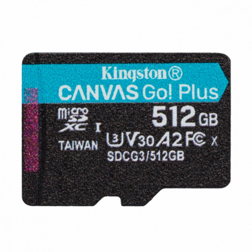 Kingston Memory card microSD 512GB Canvas Go Plus 170/90MB/s