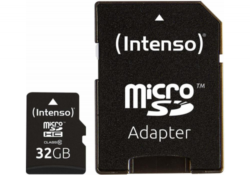 MEMORY MICRO SDHC 32GB C10/W/ADAPTER 3413480 INTENSO