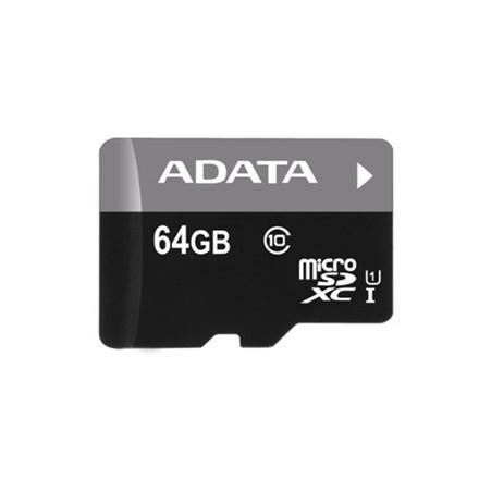 ADATA | Premier UHS-I | 64 GB | MicroSDXC | Flash memory class 10 | SD adapter