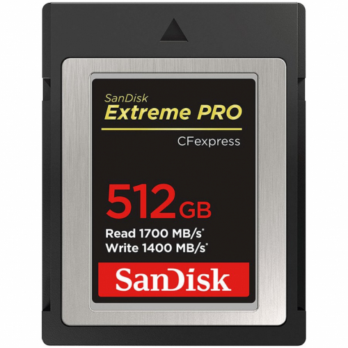 SanDisk Extreme PRO CFexpress Card Type B, 512GB, 1700MB/s Read, 1200MB/s Write