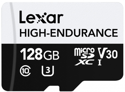 Lexar microSD High Endurance card 128GB C10 A1 U1 V30 100/45MB/s