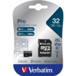 CARD 32GB Verbatim Pro MicroHC 90MB/s +Adapter