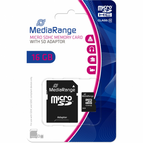 CARD MEDIARANGE MR958 - 16 GB - Schwarz