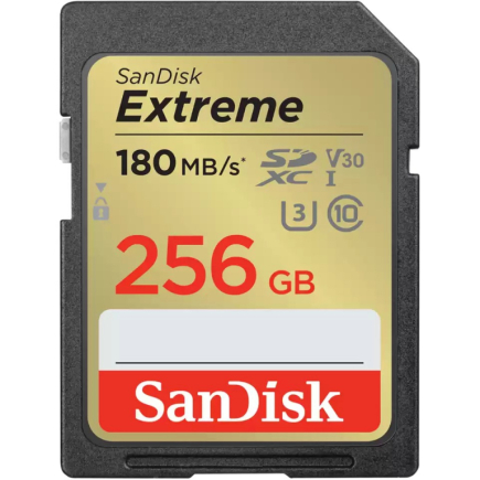 CARD 256GB SanDisk Extreme SDHC 180MB/s