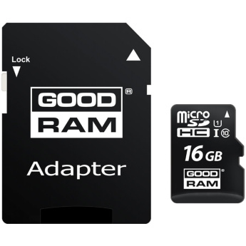 GOODRAM 16GB MICRO CARD cl 10 UHS I + adapter GOODRAM 16GB MICRO CARD cl 10 UHS I + adapter