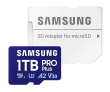 Samsung microSD Card MB-MD1T0SA/WW 1TB PRO+ + adapter MB-MD1T0SA/EU