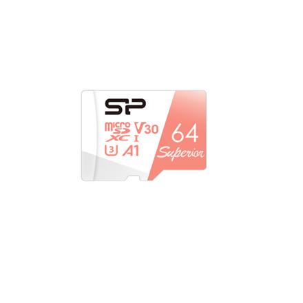 Silicon Power Superior | 64 GB | microSDXC | Flash memory class 10