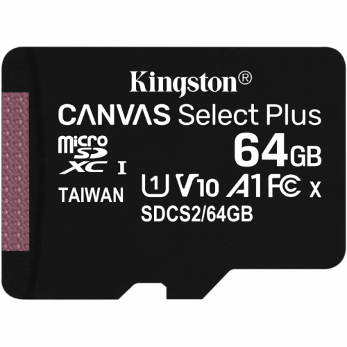 CARD 64GB Kingston Canvas Select Plus MicroXC 100MB/s