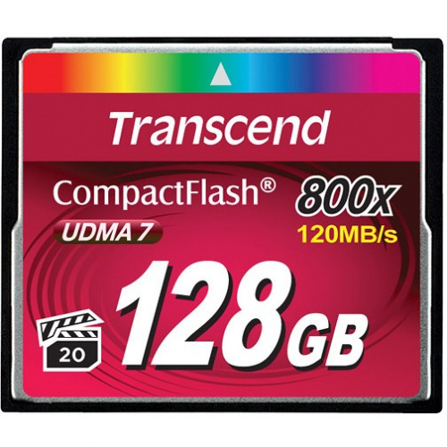 CARD CompactFlash Card 128GB Transcend TS128GCF800. MLC