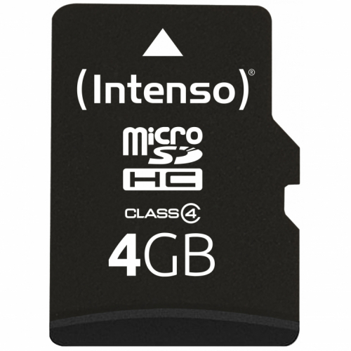 CARD 4GB Intenso MicroHC 21MB/s +Adapter