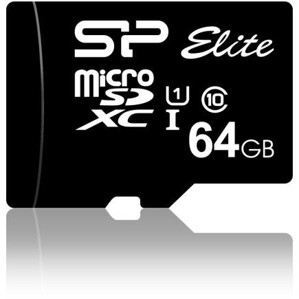 CARD Micro Card 64GB Silicon Power UHS-1 Elite/CL.10 inkl. Adap