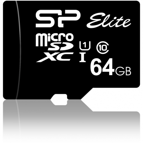 CARD Micro Card 64GB Silicon Power UHS-1 Elite/CL.10 inkl. Adap