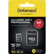 CARD Intenso Speicherkarte microXC Professional 64 GB