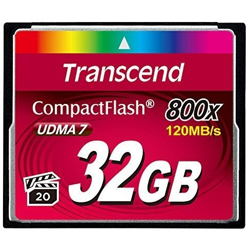 CARD CompactFlash Card 32GB Transcend TS32GCF800. MLC