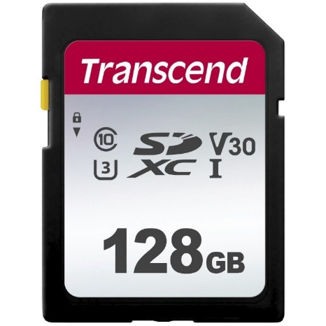 CARD Card 128GB Transcend SDXC SDC300S 100/25 MB/s