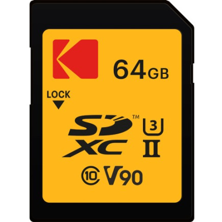 CARD Kodak 64GB UHS-II U3 V90 Ultra Pro