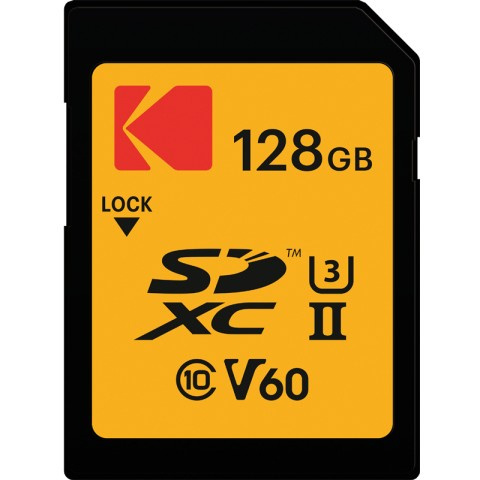 CARD Kodak 128GB UHS-II U3 V60 Ultra Pro