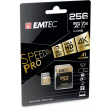 CARD Emtec m256GB UHS-I U3 V30 A1 SpeedIN Pro + Adapter