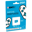 CARD Emtec m256GB UHS-I U3 V30 A1 Gaming Blue