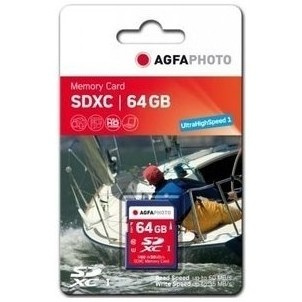 CARD AgfaPhoto SDXC Karte 64GB High Speed Class 10 UHS I U1 V30