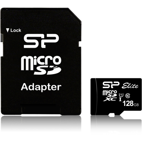 CARD Micro128GB Silicon Power UHS-1 Elite/CL.10 inkl. Adap