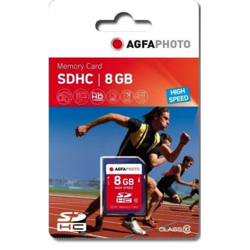 CARD AgfaPhoto SDHC Karte 8GB High Speed Class 10 UHS I U1 V10