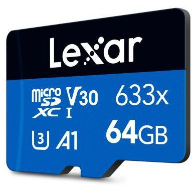 CARD Lexar 64GB High-Performance 633x microSDXC UHS-I Card