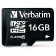 CARD 16GB Verbatim Premium MicroHC 80MB/s +Adapter