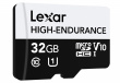 Lexar microSD High Endurance card 32GB C10 A1 U1 V10 100/30MB/s