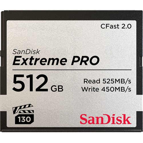 CARD CF Card 512GB SanDisk Extreme PRO CFast CompactFlash Speicherkarte 525MB/s