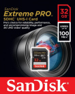 SanDisk Extreme Pro SDHC 32GB 100/90 MB/s V30 UHS-I U