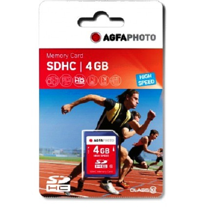 CARD AgfaPhoto SDHC Karte 4GB High Speed Class 10 UHS I U1 V10