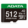 Adata microSD Speed Plus card 512GB UHS1 U3 V30 A2 180/160 MB/s
