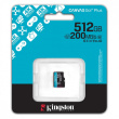 Kingston Memory card microSD 512GB Canvas Go! Plus 200MB/s A2 U3 V30