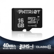 Patriot Memory card MicroSDHC PATRIOT 16GB LX Series