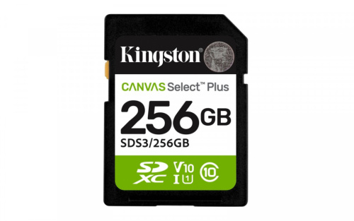Kingston Memory card SD 256GB Canvas Select Plus Gen3 150MB/s