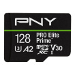PNY Memory card microSDXC Elite Prime 128GB + adapter SD + USB-A card reader