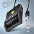 Axagon CRE-SM3SD USB Smart card & SD/microSD/SIM Flat smart card reader Indoor USB 2.0 Black