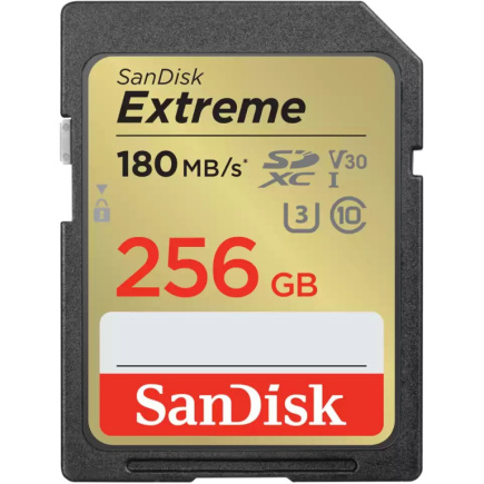 CARD 256GB SanDisk Extreme SDHC 180MB/s