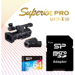 CARD Micro 64GB Silicon Power UHS1(U3) Superior Pro Col+Ad