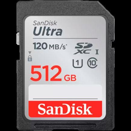 SanDisk Ultra 512GB SDXC Memory Card 150MB/s