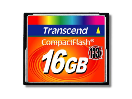 CompactFlash Card  16GB Transcend TS16GCF133, MLC