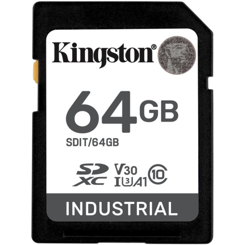 CARD Card 64GB Kingston XC Industrial -40C to 85C retail