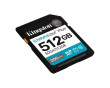 Kingston Memory card SD 512GB Canvas Go Plus 200/160 MB/s C10 U3 V30