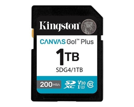 Kingston Memory card 1TB Canvas Go Plus 200/MB/s C10 U3 V30