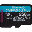 CARD 256GB Kingston Canvas Go! Plus microXC 170MB/s +Adapter