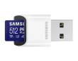 Samsung Memory card microSD PRO+ Plus MB-MD512SB/WW 512GB + reader