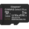 Kingston Memory card | Canvas Select Plus | 1000 GB | microSD | Flash memory class Class 10, UHS-I, U1/U3, video class 10/30, A1