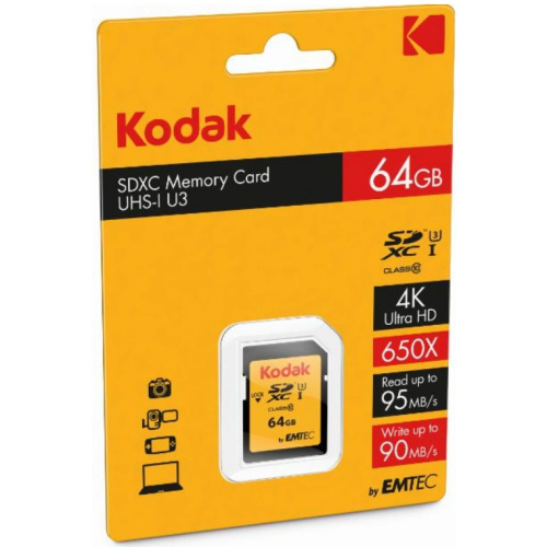 CARD Kodak 64GB UHS-I U3 V30 Ultra