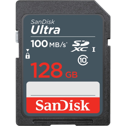 CARD 128GB SanDisk Ultra SDXC 100MB/s